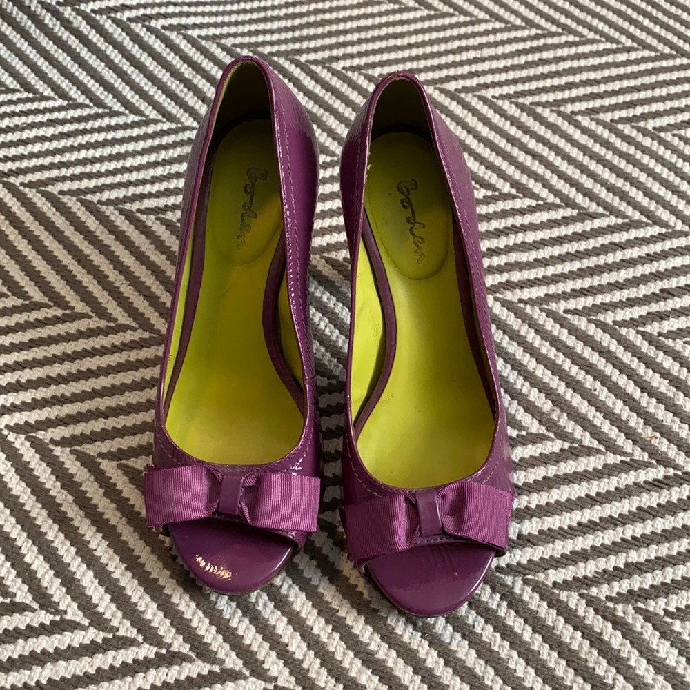 Purple Boden pumps